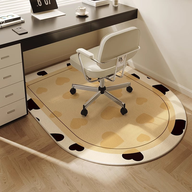 Ergonomische bureaustoelmat van tapijt