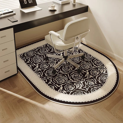 Ergonomische bureaustoelmat van tapijt