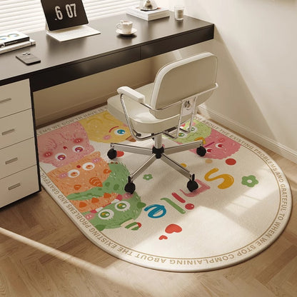 Ergonomische bureaustoelmat van tapijt