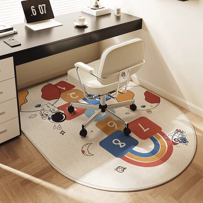 Ergonomische bureaustoelmat van tapijt