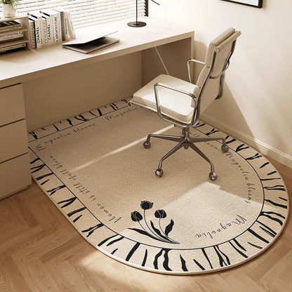 Ergonomische bureaustoelmat van tapijt