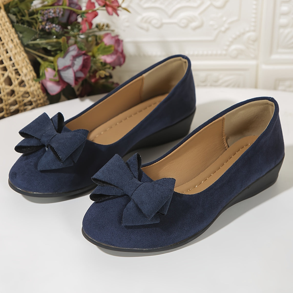 Image of Esmee | Dames Slip-On Wedge Ballerina's