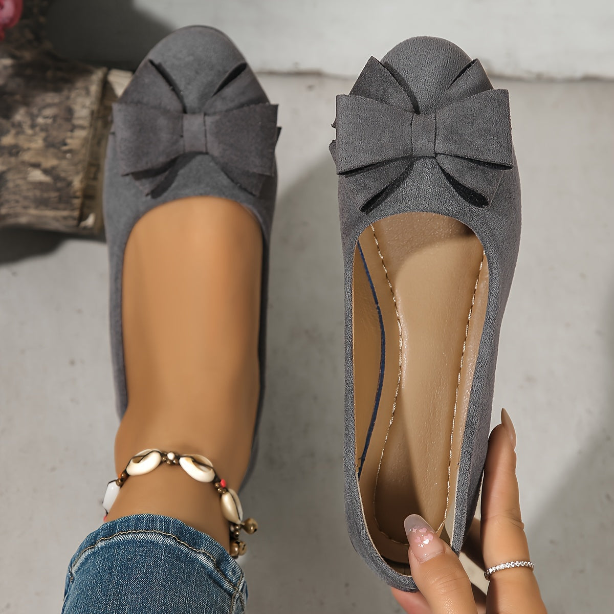 Image of Esmee | Dames Slip-On Wedge Ballerina's