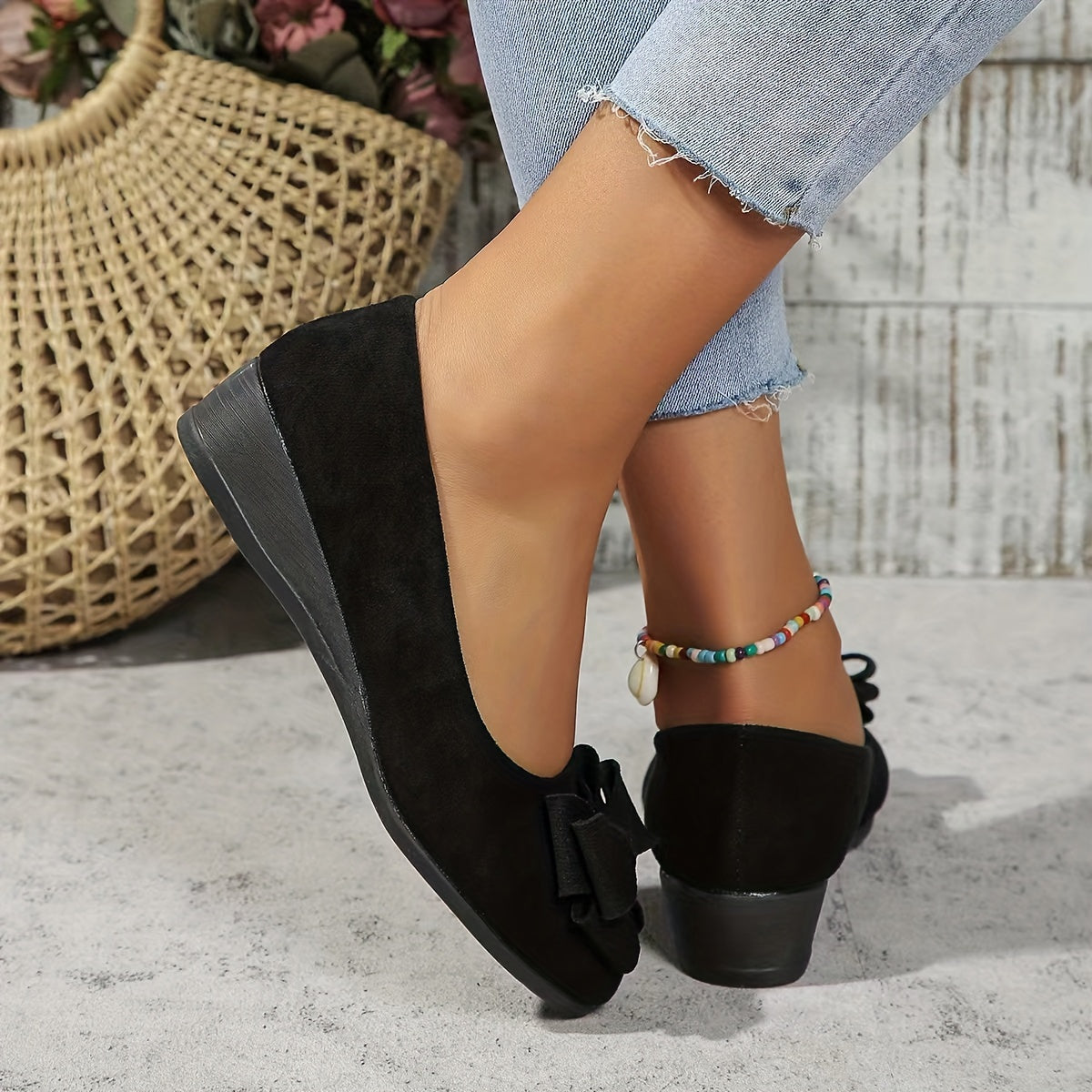 Image of Esmee | Dames Slip-On Wedge Ballerina's