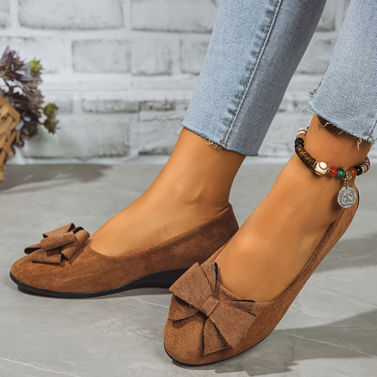 Image of Esmee | Dames Slip-On Wedge Ballerina's