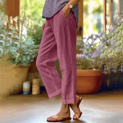 Image of Evi | Dames High-Waisted Cropped Broek