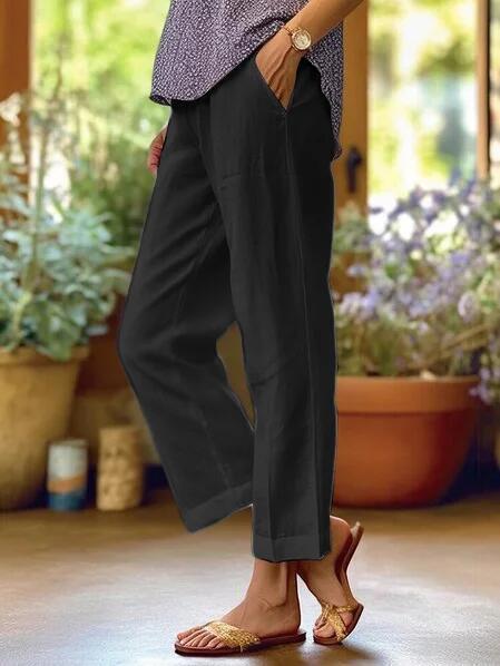 Image of Evi | Dames High-Waisted Cropped Broek