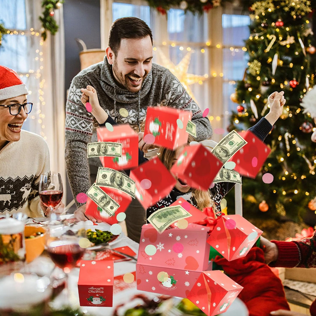 Explosie cadeaudoos voor geld
