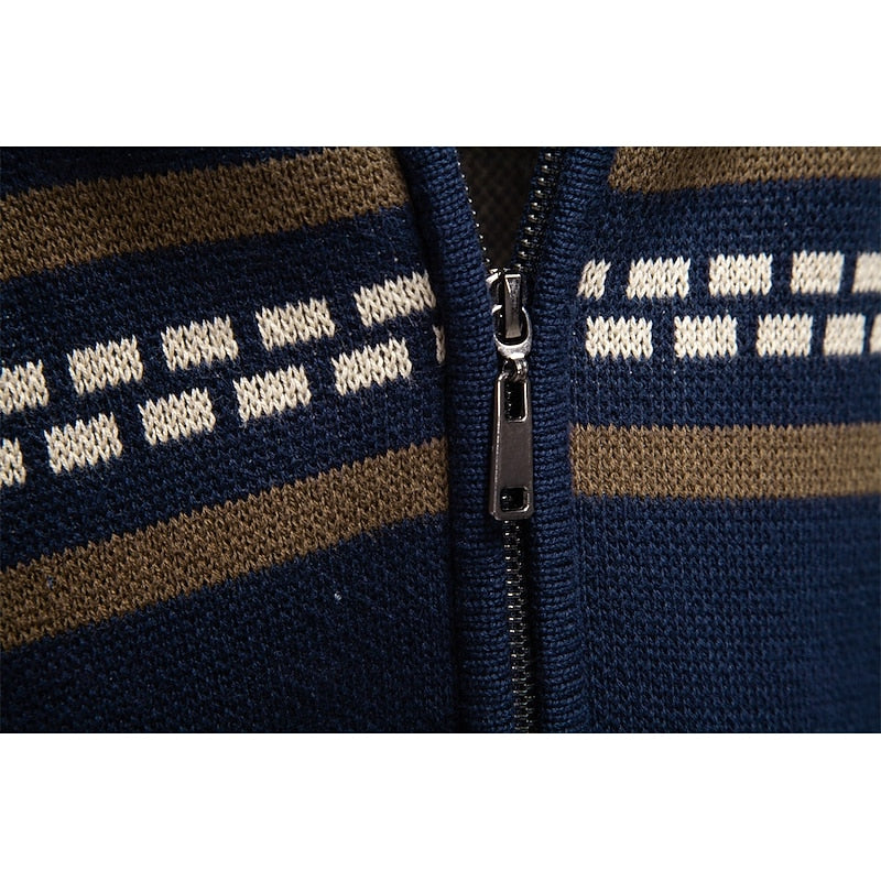 Fair Isle kerstvest met ritssluiting