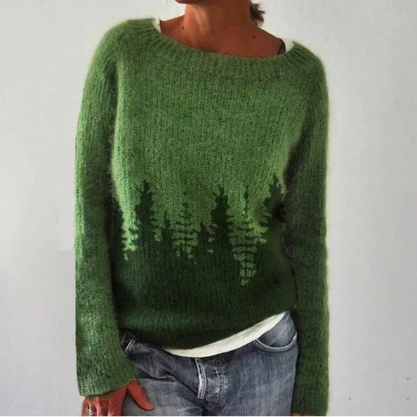 Fair Isle trui met ronde hals voor dames