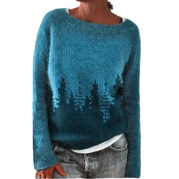 Fair Isle trui met ronde hals voor dames