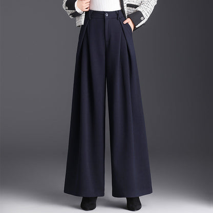 Image of Femke | Dames High-Waisted Geplooide Wijde Pijpen Broek