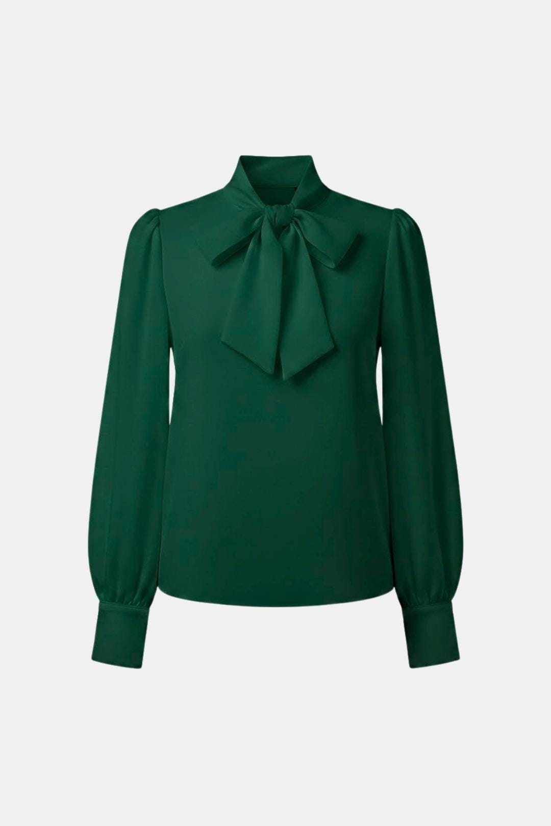Image of Fenna | Dames Lange Mouw Blouse met Strik