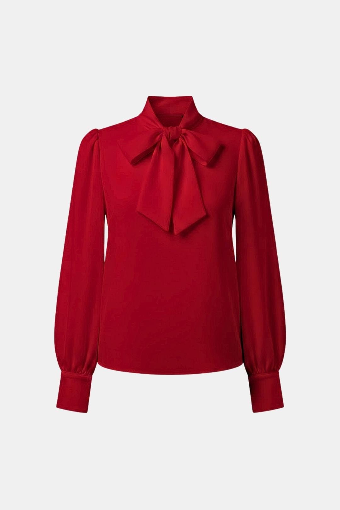 Image of Fenna | Dames Lange Mouw Blouse met Strik