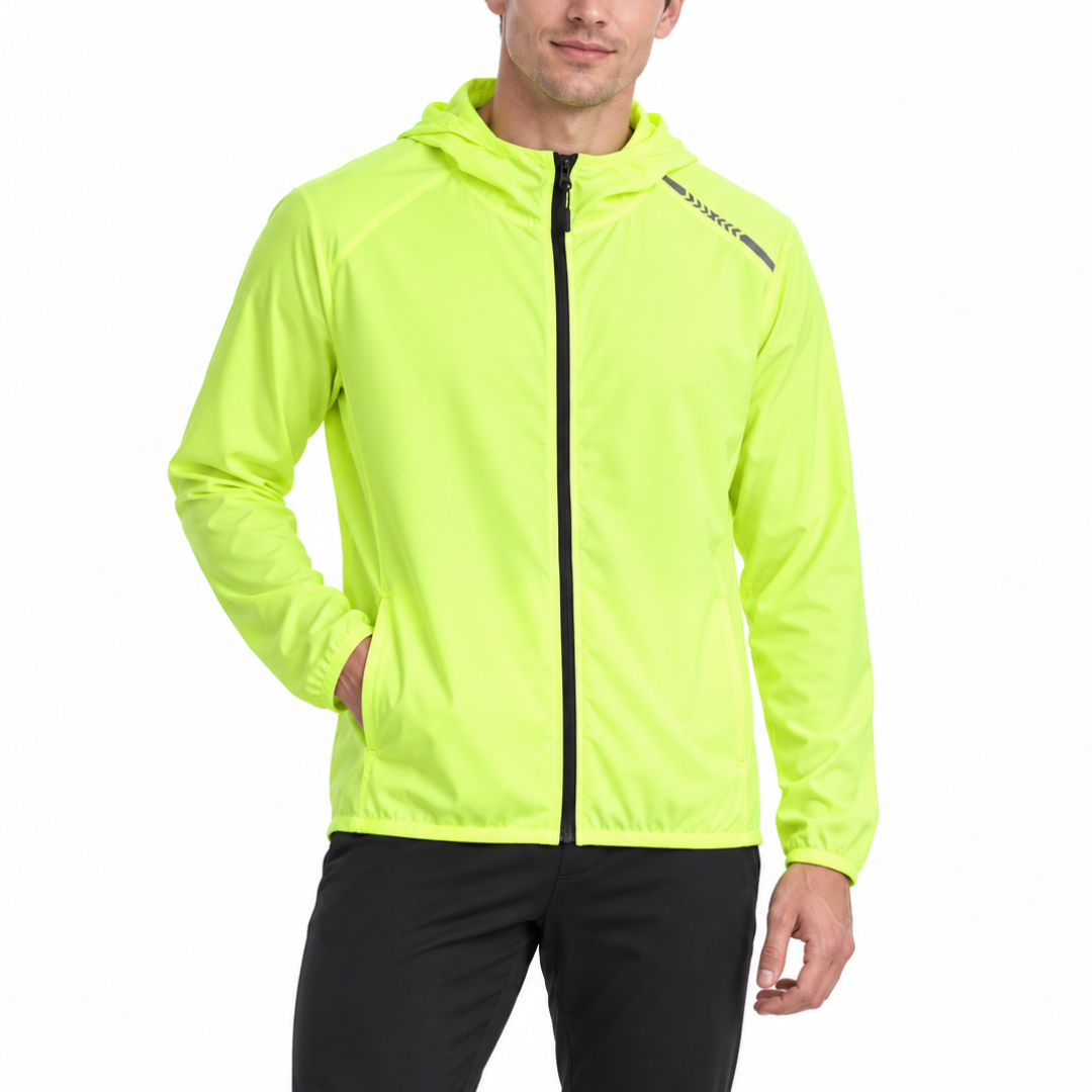 Fietsjack met hoge zichtbaarheid