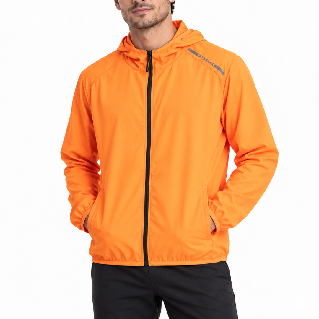 Fietsjack met hoge zichtbaarheid