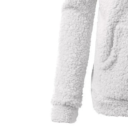 Fleece winterjas met capuchon voor dames