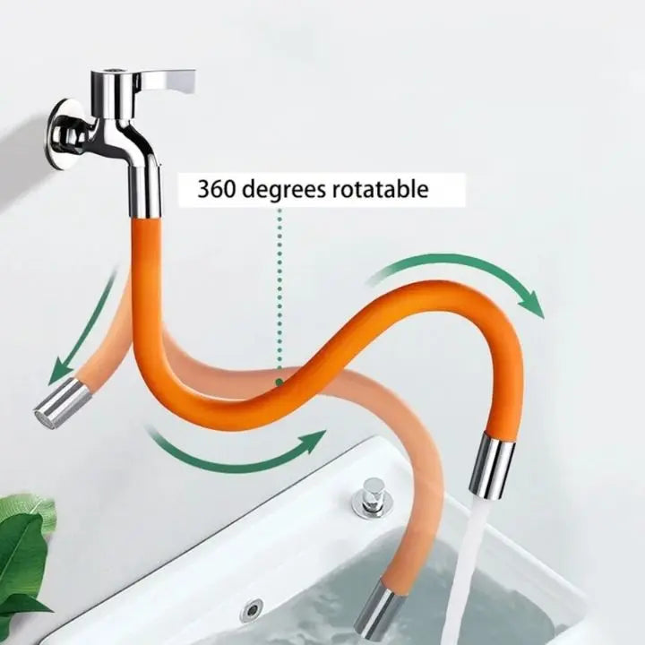 Flexibele kraanverlenger – 50 cm, 360° draaibaar en waterbesparend