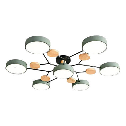 Flexibele led-plafondlamp met verstelbare armen en dimfunctie