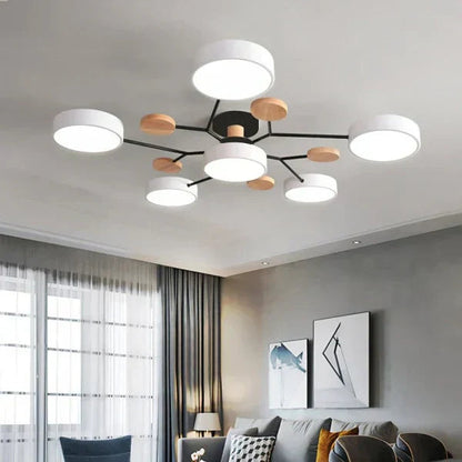 Flexibele led-plafondlamp met verstelbare armen en dimfunctie