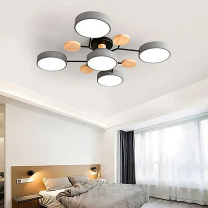Flexibele led-plafondlamp met verstelbare armen en dimfunctie