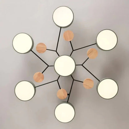 Flexibele led-plafondlamp met verstelbare armen en dimfunctie