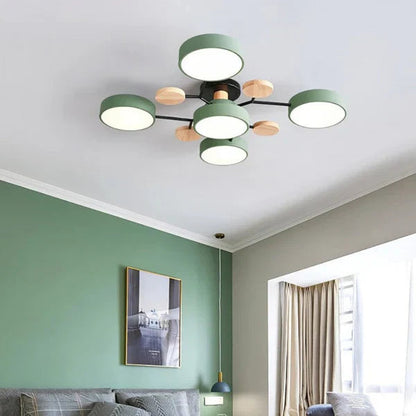 Flexibele led-plafondlamp met verstelbare armen en dimfunctie