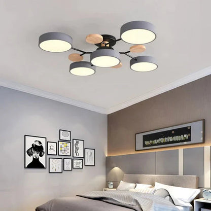 Flexibele led-plafondlamp met verstelbare armen en dimfunctie