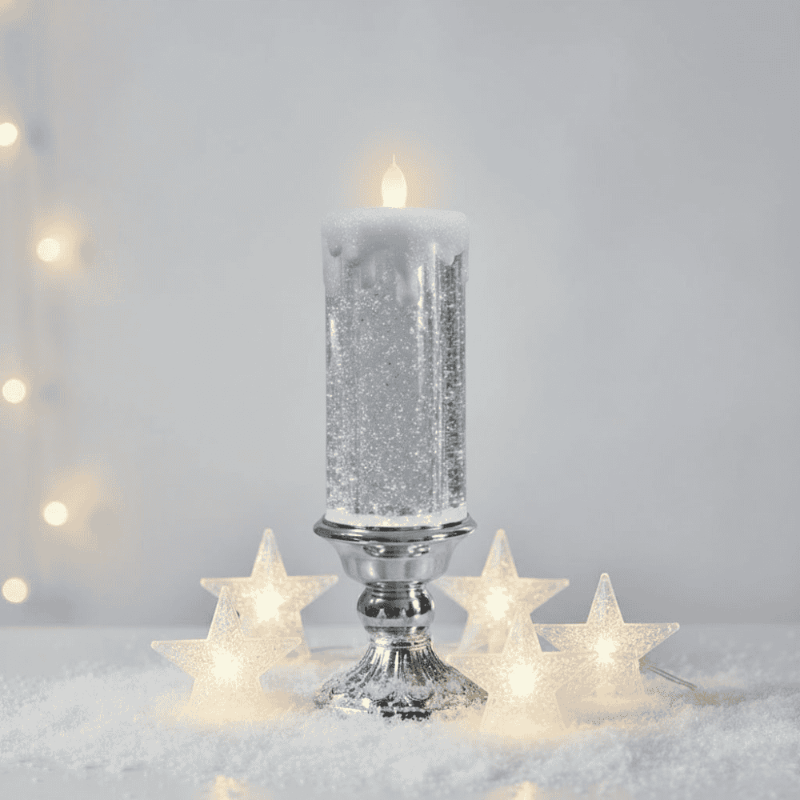 Flikkerende led-kerstkaars voor een warme feestelijke decoratie