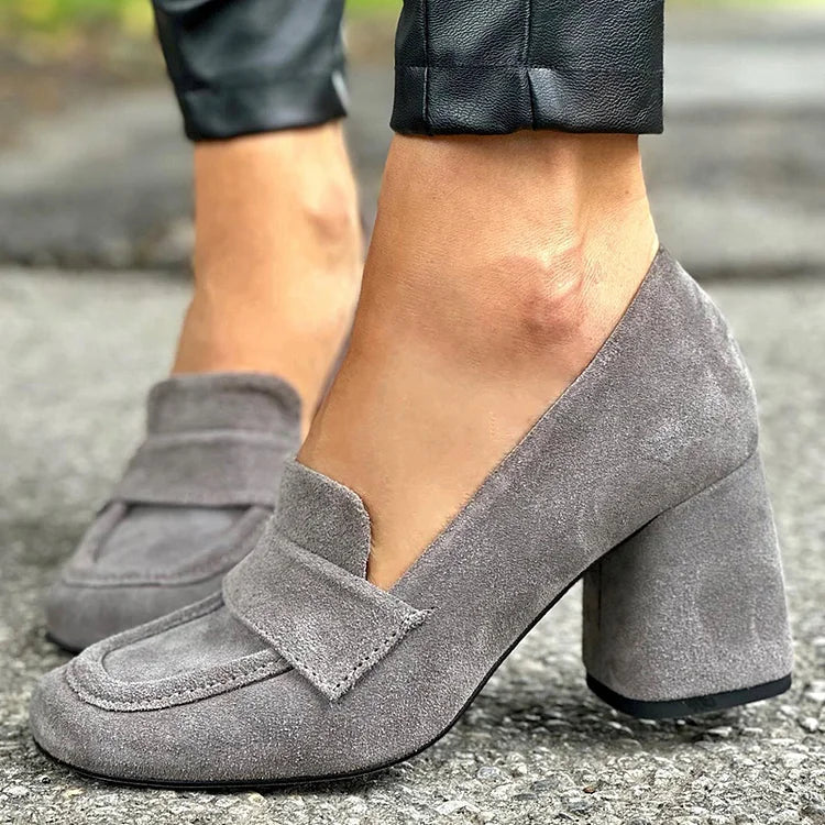 Image of Floor | Dames Loafers met Hak Schoenen