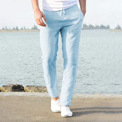 Image of Floris | Heren Broek met Trekkoord - Lichtgewicht Casual Broek