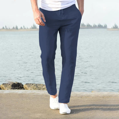 Image of Floris | Heren Broek met Trekkoord - Lichtgewicht Casual Broek