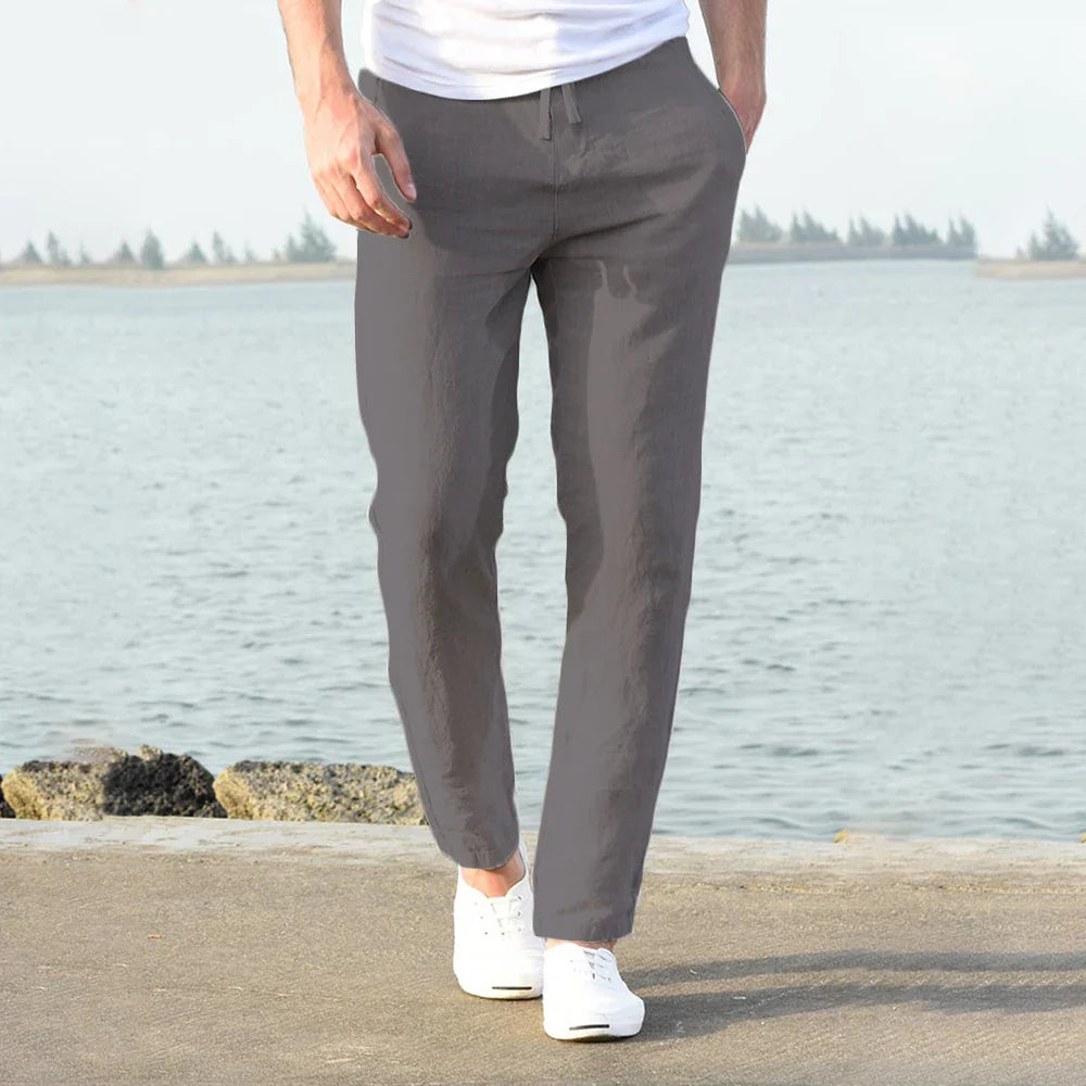 Image of Floris | Heren Broek met Trekkoord - Lichtgewicht Casual Broek