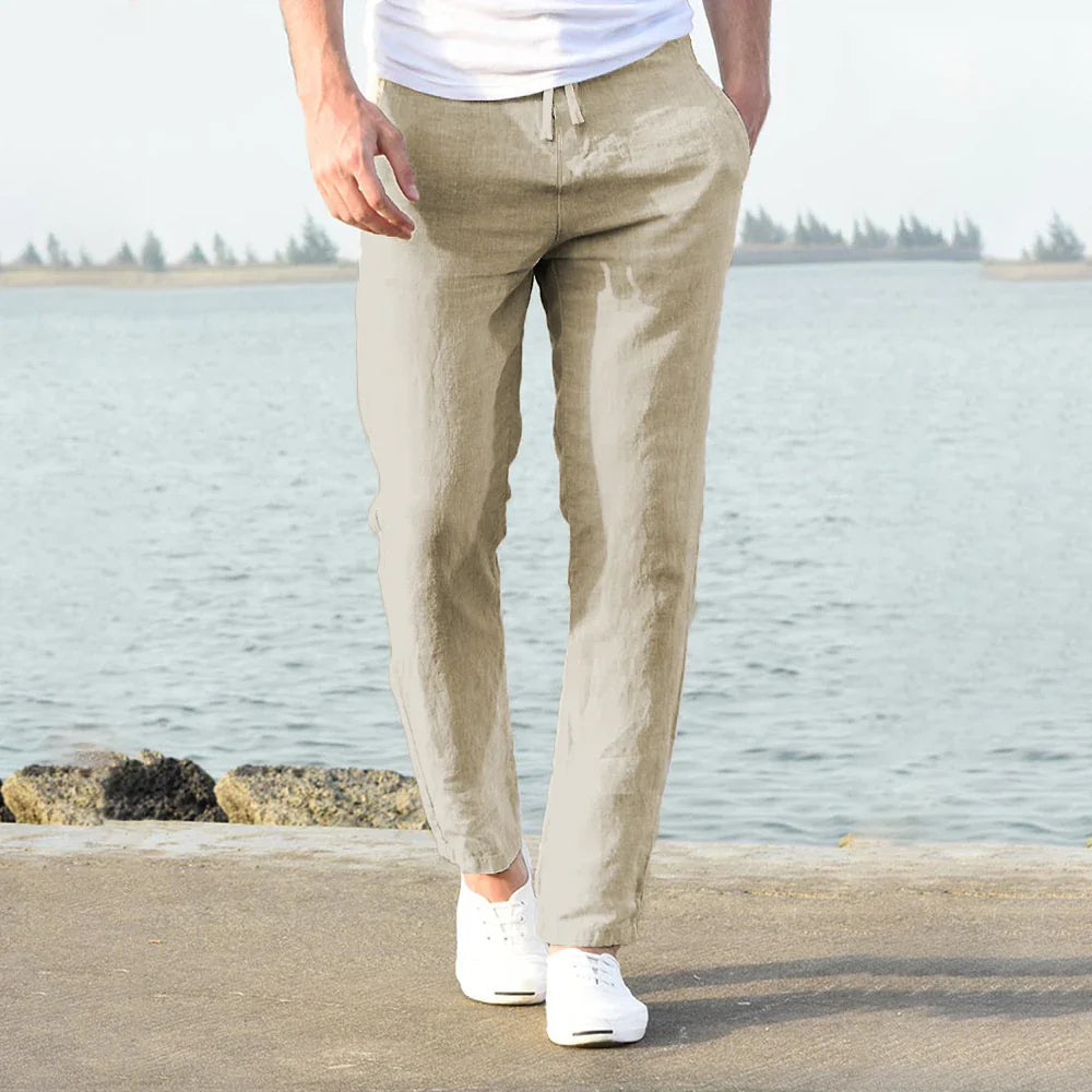 Image of Floris | Heren Broek met Trekkoord - Lichtgewicht Casual Broek