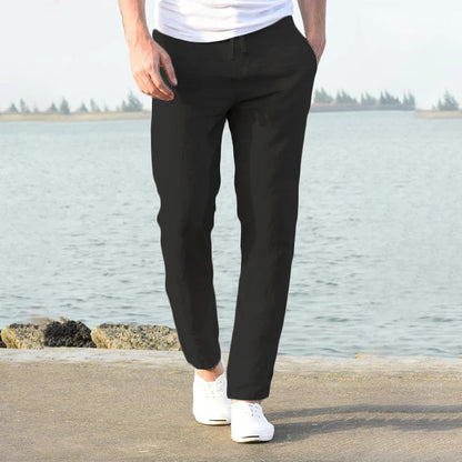 Image of Floris | Heren Broek met Trekkoord - Lichtgewicht Casual Broek
