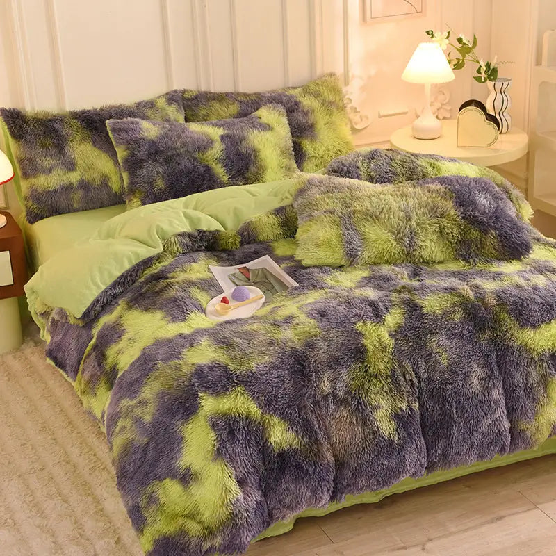 Fluffy teddy fleece dekbedovertrekset - Warm & extra zacht