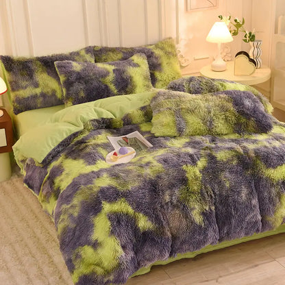 Fluffy teddy fleece dekbedovertrekset - Warm & extra zacht