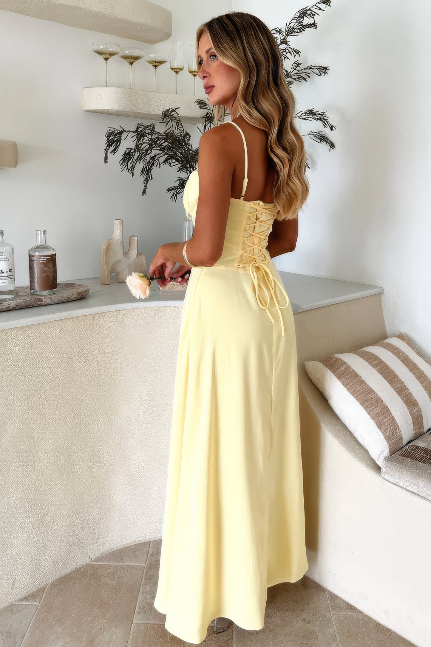 Image of Frances | Dames Mouwloze A-lijn Maxi Jurk
