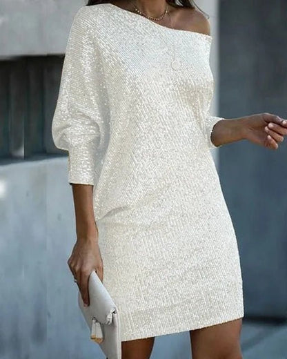 Image of Frances | Dames Off-Shoulder Bodycon Mini Jurk