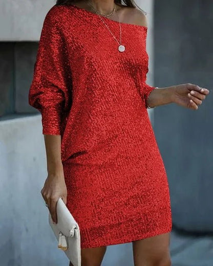 Image of Frances | Dames Off-Shoulder Bodycon Mini Jurk
