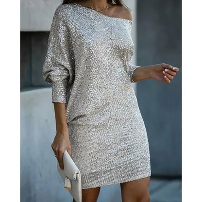 Image of Frances | Dames Off-Shoulder Bodycon Mini Jurk