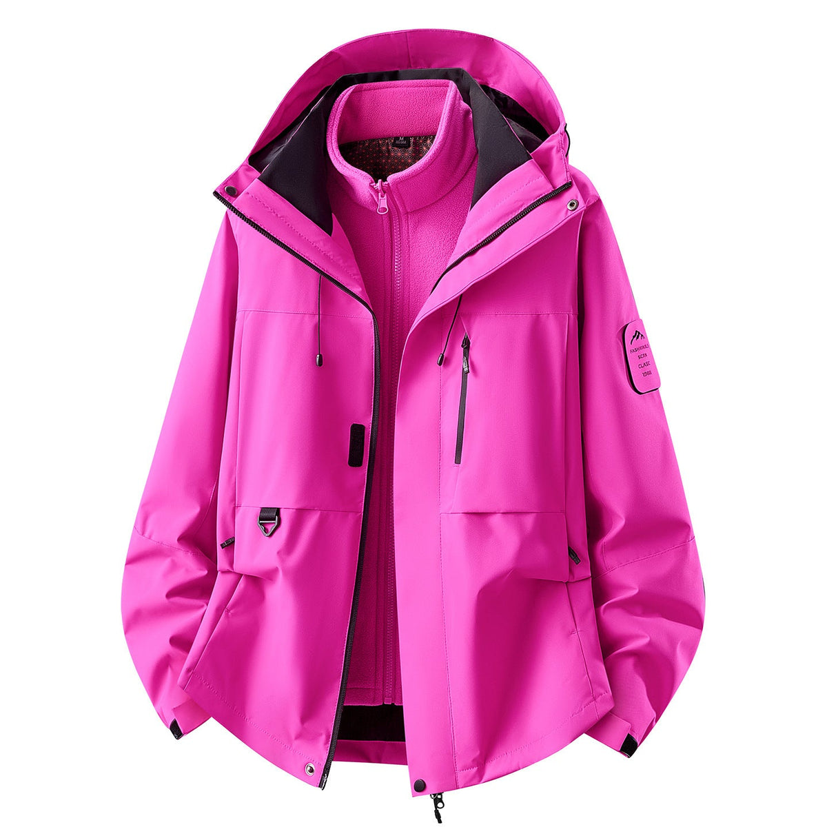 Functionele outdoorjas voor dames met zakken