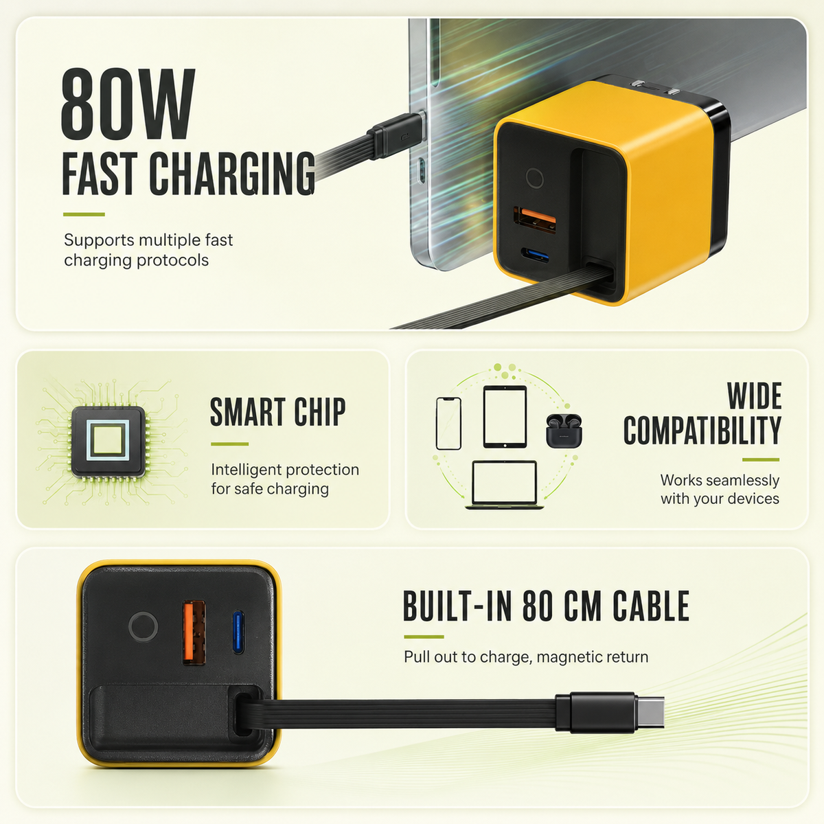 GaN snellader USB-C