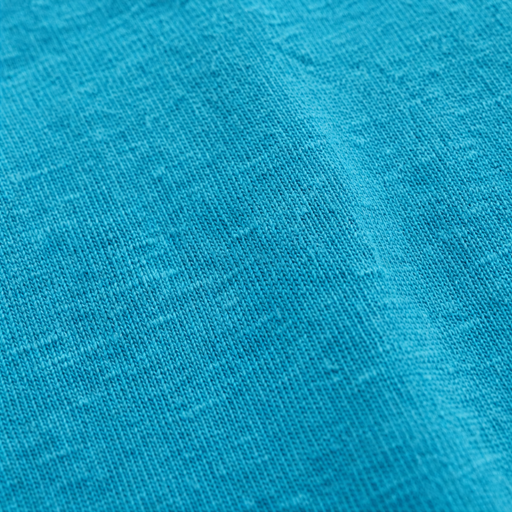 Garment-washed sweater met V-hals en rafelranden
