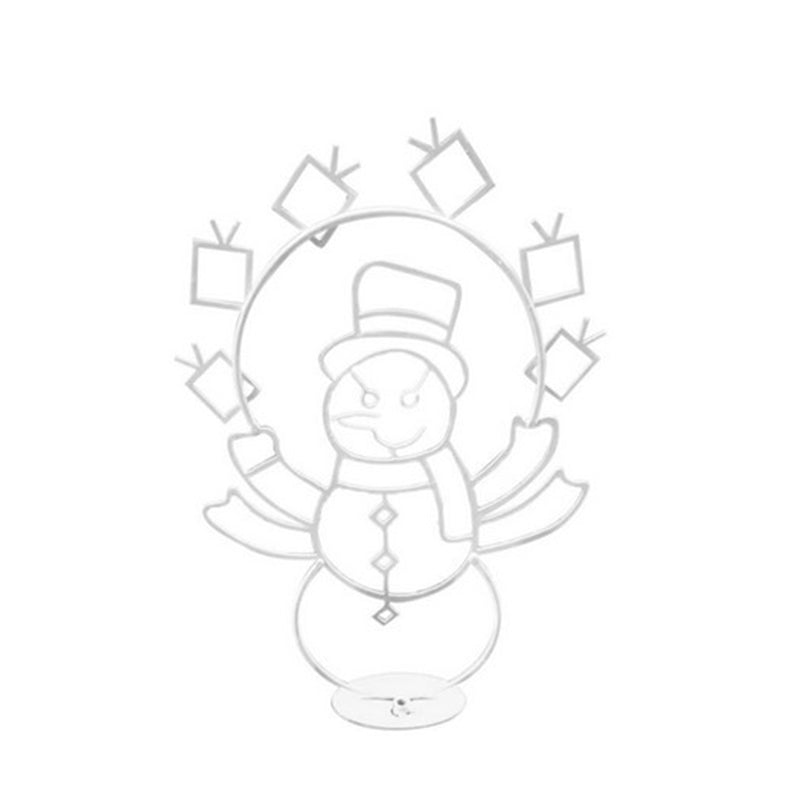 Geanimeerde led-kerstverlichting met sneeuwballengevecht - Sneeuwpop en pinguïn kerstdecoratie voor buiten
