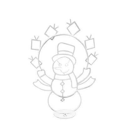 Geanimeerde led-kerstverlichting met sneeuwballengevecht - Sneeuwpop en pinguïn kerstdecoratie voor buiten