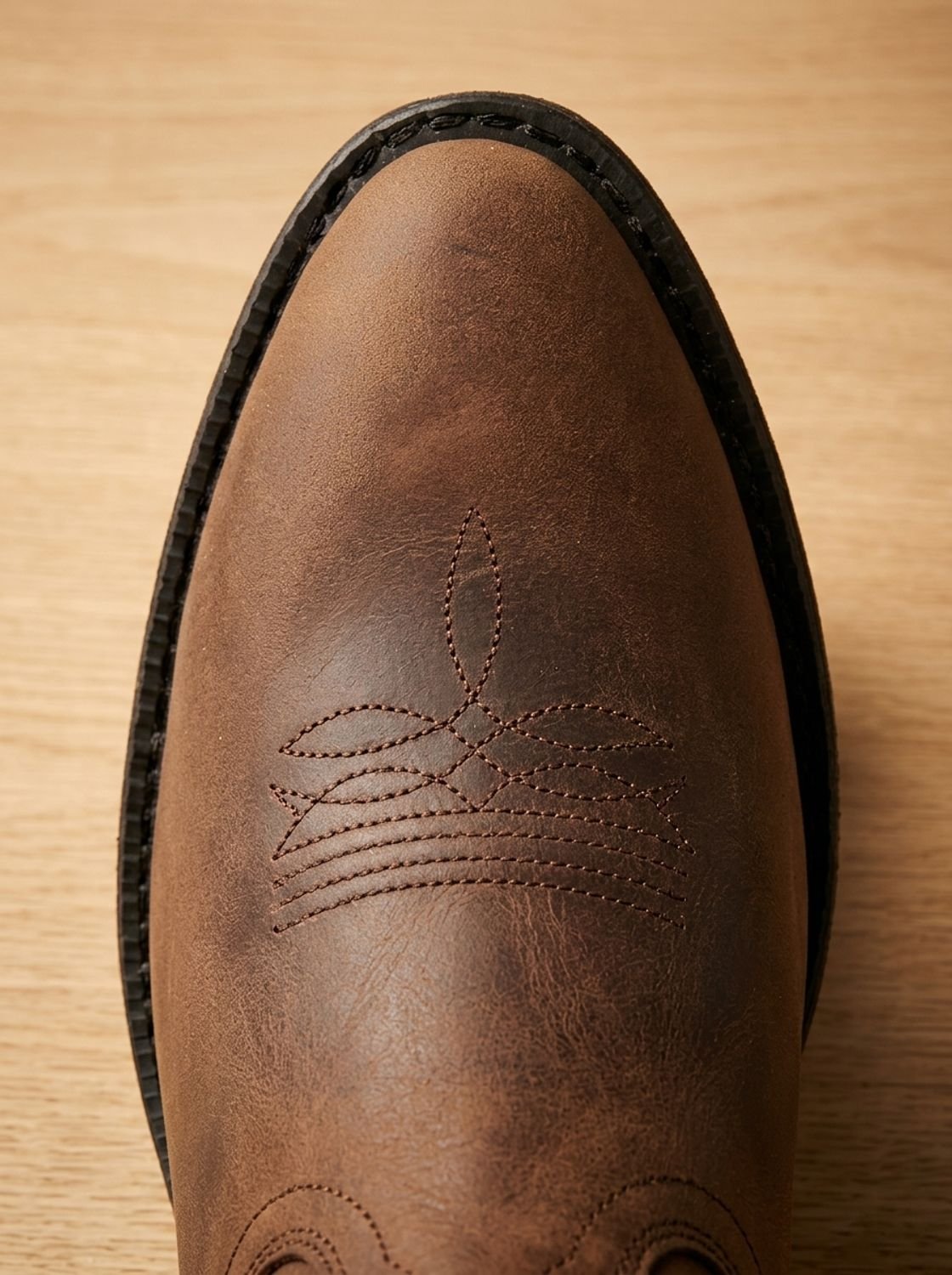 Geborduurde halfhoge western cowboylaarzen met blokhak voor dames, zwart