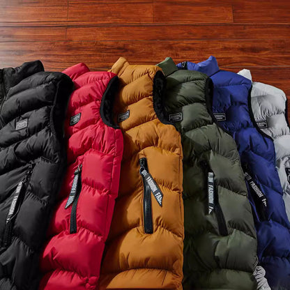 Geïsoleerde gewatteerde bodywarmer voor heren