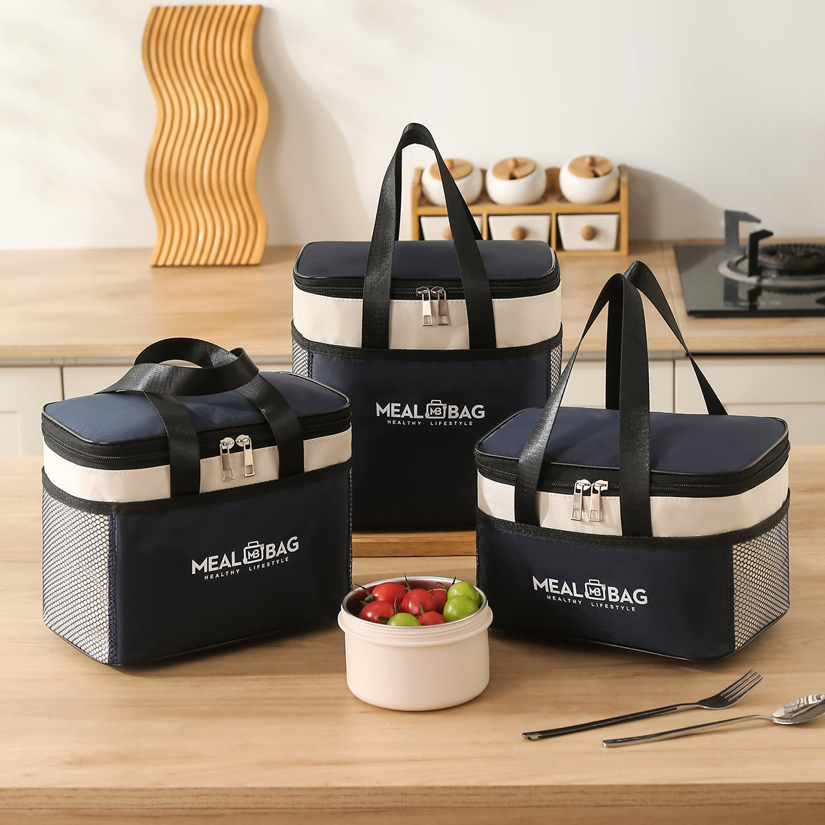 Geïsoleerde koeltas voor eten