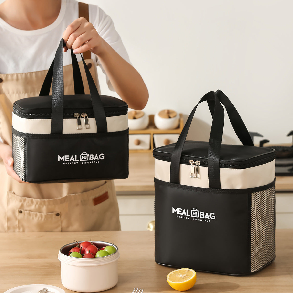 Geïsoleerde koeltas voor eten